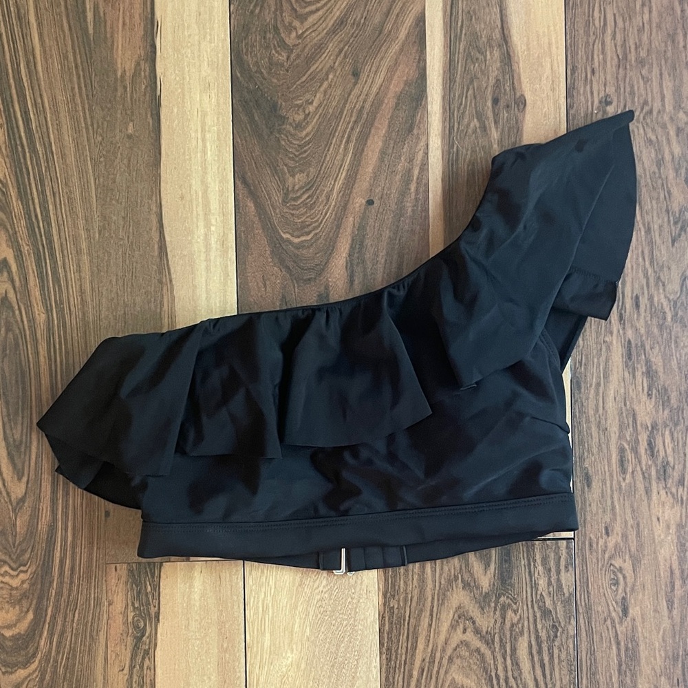 Old Navy Black One-Shoulder Bikini Top